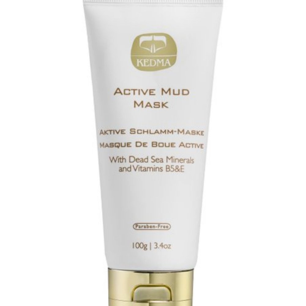 KEDMA ACTIVE MUD MASK-DEAD SEA MINERALS & VITAMINS B5 & E-3.4 fl oz / 100 ml-NEW